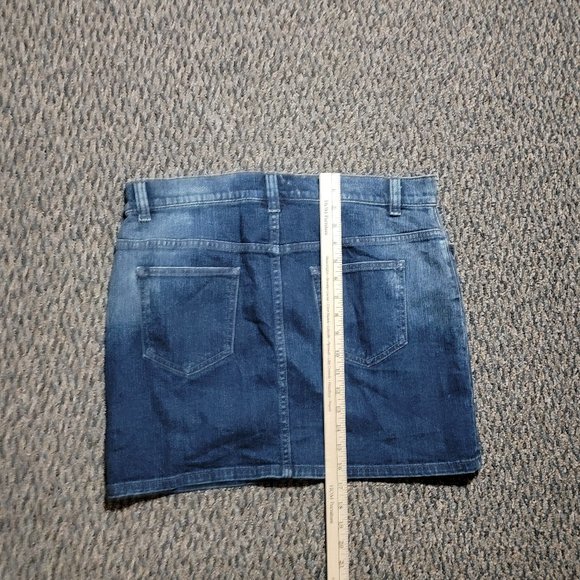Gap Stretch Denim Mini Skirt Size 12 - Picture 5 of 9